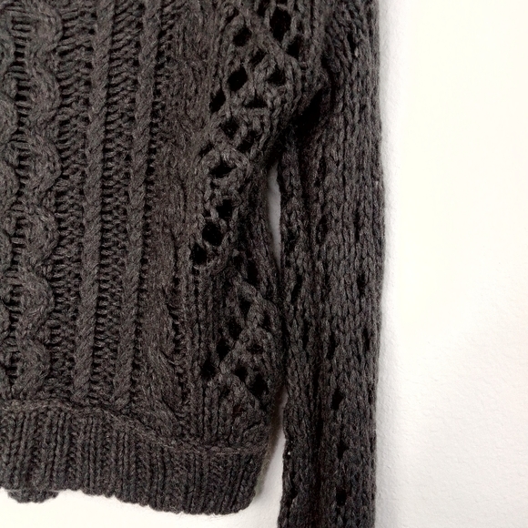 FP Oversized Cable Knit Mohair Chunky Sweater XS - Picture 12 of 16